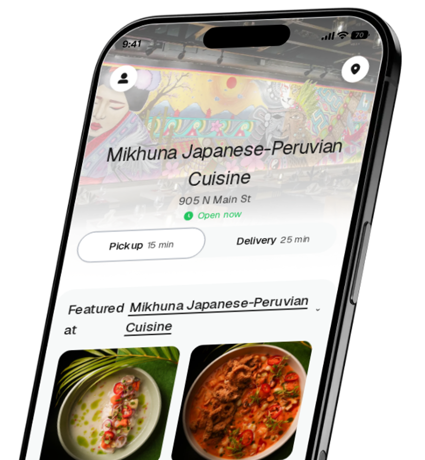 Mikhuna Japanese-Peruvian Cuisine app preview